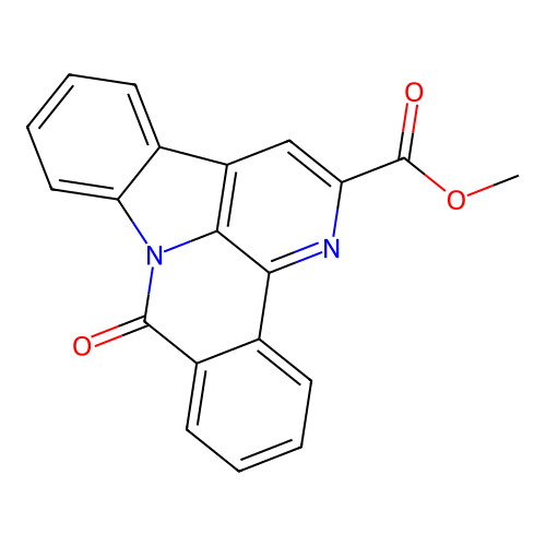 methyl 9-oxo-9H-benzo[c]indolo[3,2,1-ij][1,5]naphthyridine-2-carboxylate structure