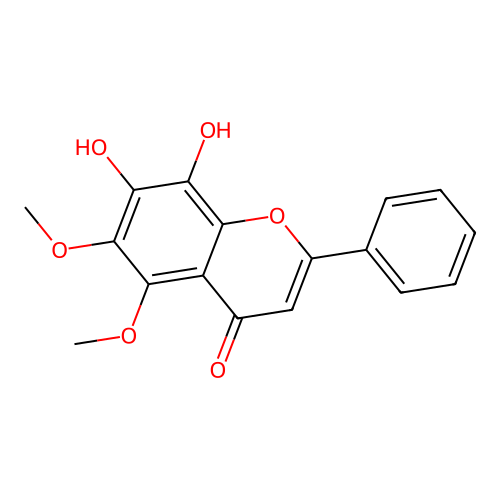 7,8-Dihydroxy-5,6-dimethoxy-2-phenylchromen-4-one structure