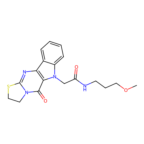 C18H20N4O3S structure