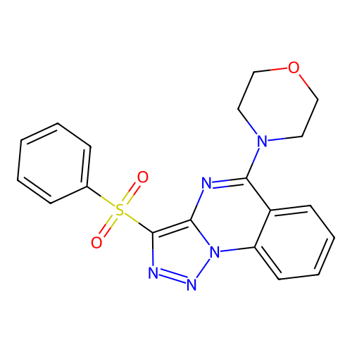 4-(3-(Phenylsulfonyl)-[1,2,3]triazolo[1,5-a]quinazolin-5-yl)morpholine structure