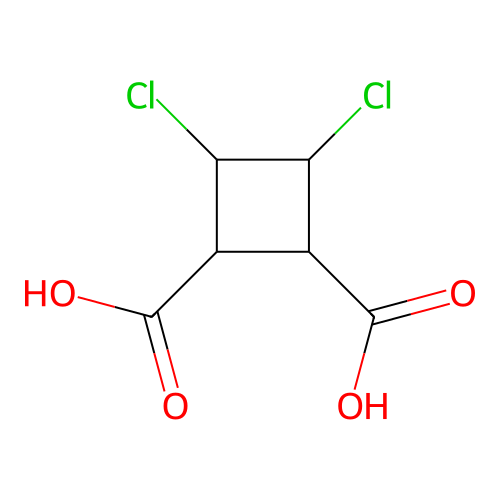 3,4-Dichlorocyclobutane-1,2-dicarboxylic acid structure