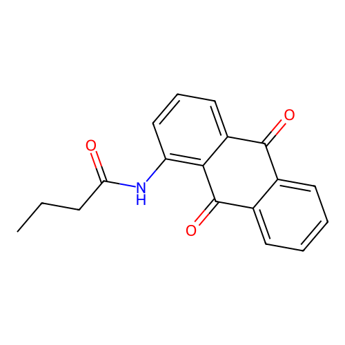 N-(9,10-Dioxo-9,10-dihydro-1-anthracenyl)butanamide structure