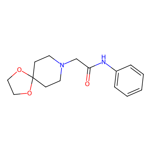 2-(1,4-dioxa-8-azaspiro[4.5]dec-8-yl)-N-phenylacetamide structure