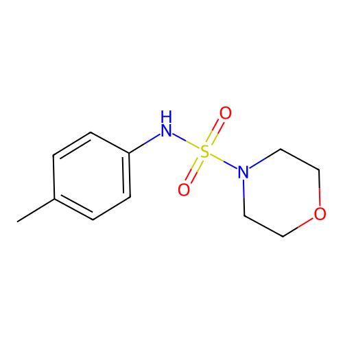 N-(4-methylphenyl)morpholine-4-sulfonamide structure
