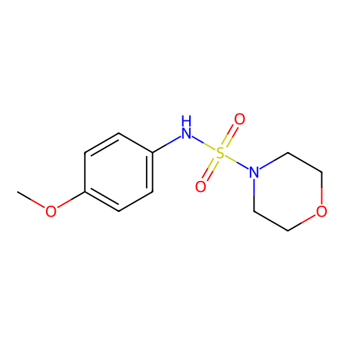 N-(4-methoxyphenyl)morpholine-4-sulfonamide structure