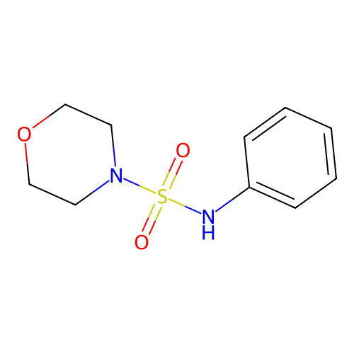N-phenyl-4-morpholinesulfonamide structure
