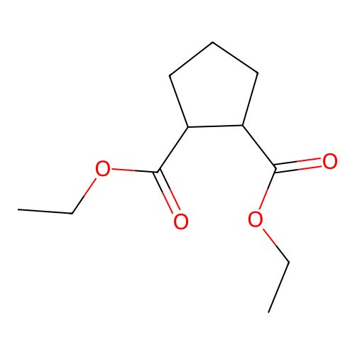 Diethyl 1,2-cyclopentanedicarboxylate structure