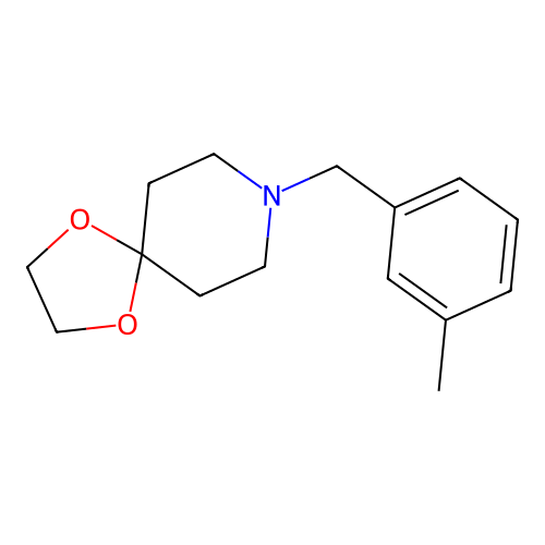 8-[(3-Methylphenyl)methyl]-1,4-dioxa-8-azaspiro[4.5]decane structure
