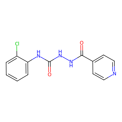 4-(2-Chlorophenyl)-1-(4-pyridylcarbonyl)semicarbazide structure