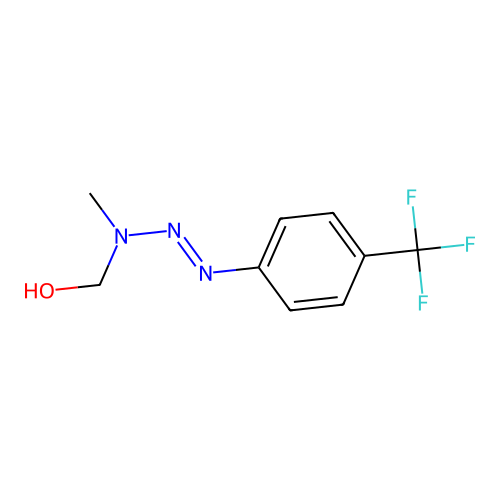 [Methyl-[[4-(trifluoromethyl)phenyl]diazenyl]amino]methanol structure