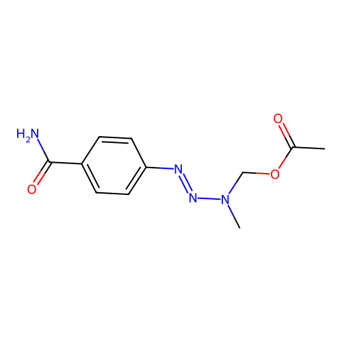 [[(4-Carbamoylphenyl)diazenyl]-methylamino]methyl acetate structure
