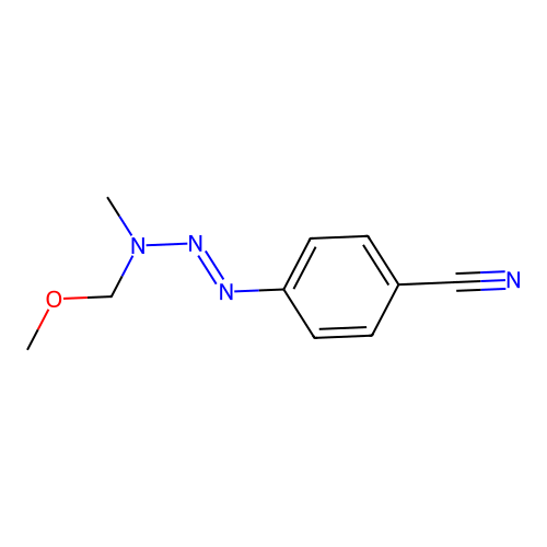 4-[[Methoxymethyl(methyl)amino]diazenyl]benzonitrile structure