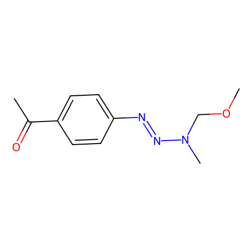 1-[4-[[Methoxymethyl(methyl)amino]diazenyl]phenyl]ethanone structure