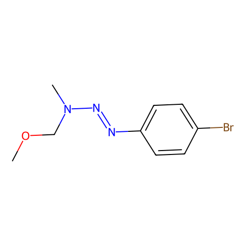 N-[(4-bromophenyl)diazenyl]-1-methoxy-N-methylmethanamine structure