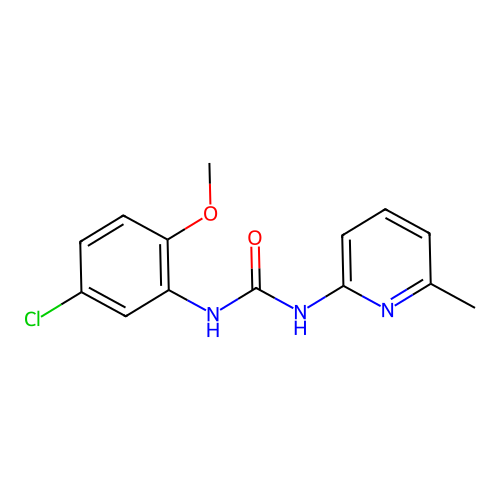 1-(5-Chloro-2-methoxyphenyl)-3-(6-methylpyridin-2-yl)urea structure