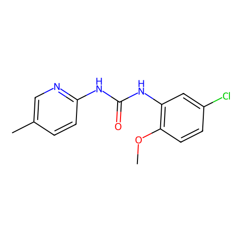 1-(5-Chloro-2-methoxyphenyl)-3-(5-methylpyridin-2-yl)urea structure