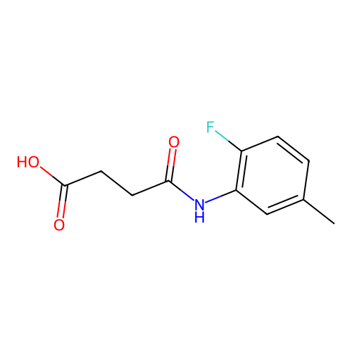 4-[(2-Fluoro-5-methylphenyl)amino]-4-oxobutanoic acid structure