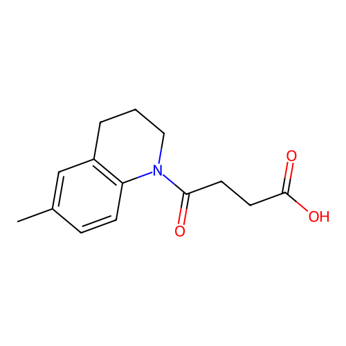 4-(6-methyl-3,4-dihydroquinolin-1(2H)-yl)-4-oxobutanoic acid structure