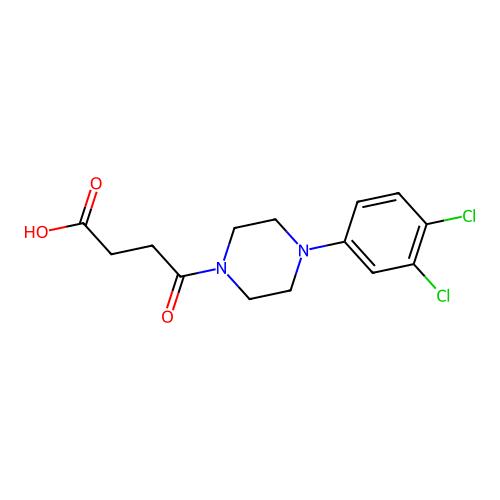 4-[4-(3,4-Dichlorophenyl)piperazin-1-yl]-4-oxobutanoic acid structure