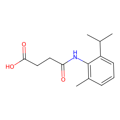 4-[(2-Isopropyl-6-methylphenyl)amino]-4-oxobutanoic acid structure