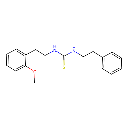 N-[2-(2-Methoxyphenyl)ethyl]-N'-(2-phenylethyl)thiourea structure
