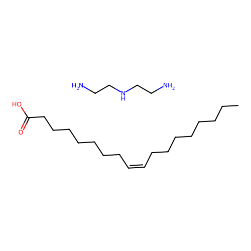 9-Octadecenoic acid (9Z)-, compd. with N1-(2-aminoethyl)-1,2-ethanediamine (1:?) structure