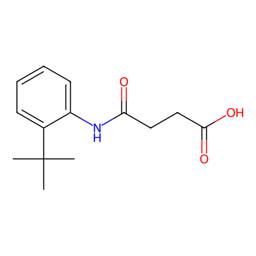 4-[(2-Tert-butylphenyl)amino]-4-oxobutanoic acid structure
