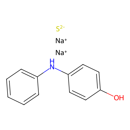 Sodium sulfide--4-anilinophenol (2/1/1) structure