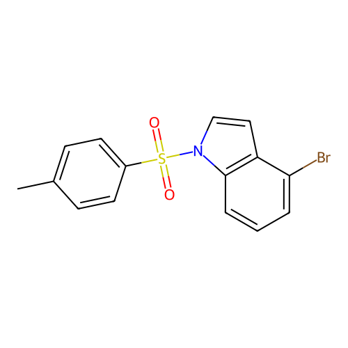 4-Bromo-1-(toluene-4-sulfonyl)-1H-indole structure
