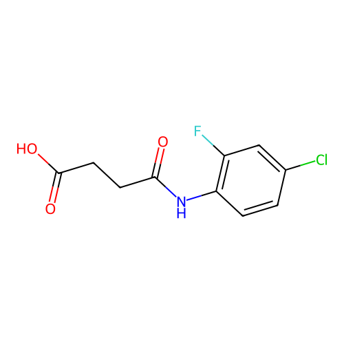 4-[(4-Chloro-2-fluorophenyl)amino]-4-oxobutanoic acid structure