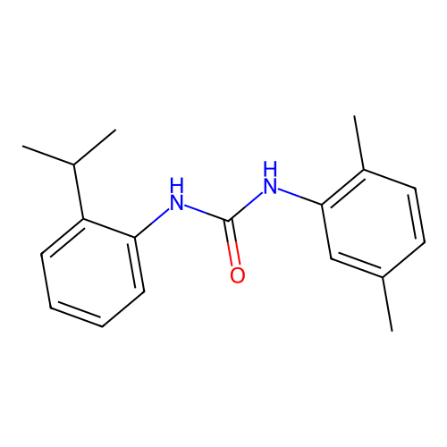 1-(2,5-Dimethylphenyl)-3-(2-propan-2-ylphenyl)urea structure