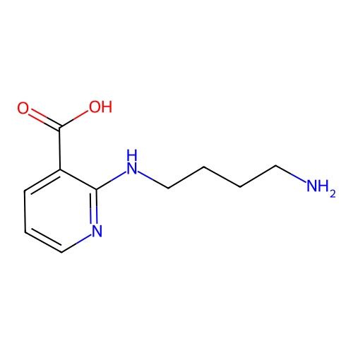 2-(4-aminobutylamino)pyridine-3-carboxylic Acid structure