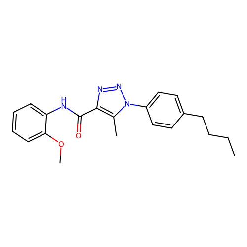 1-(4-Butylphenyl)-N-(2-methoxyphenyl)-5-methyl-1H-1,2,3-triazole-4-carboxamide structure