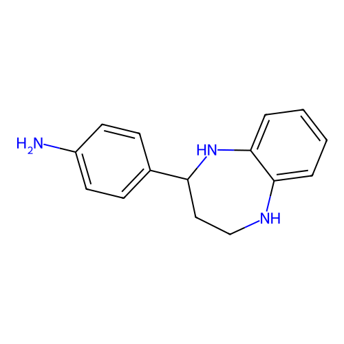 4-(2,3,4,5-tetrahydro-1H-1,5-benzodiazepin-2-yl)aniline structure