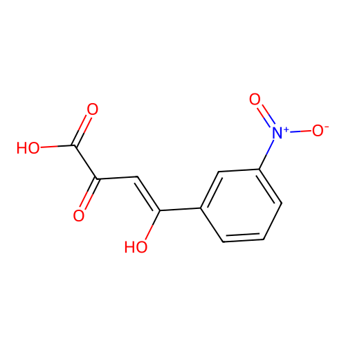 4-Hydroxy-4-(3-nitrophenyl)-2-oxobut-3-enoic acid structure
