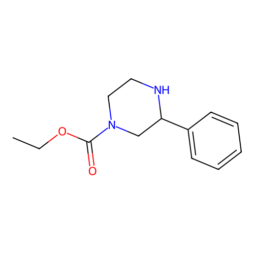 Ethyl 3-phenylpiperazine-1-carboxylate structure