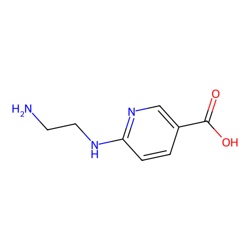 6-[(2-Aminoethyl)amino]nicotinic acid structure