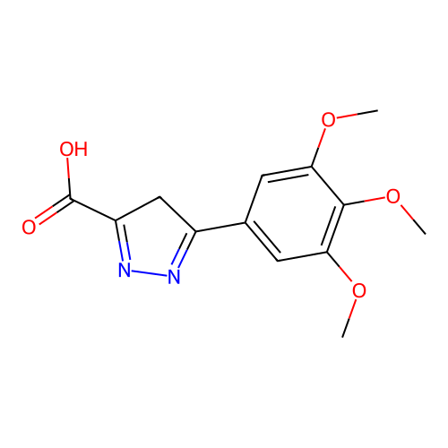 5-(3,4,5-trimethoxyphenyl)-4H-pyrazole-3-carboxylic Acid structure