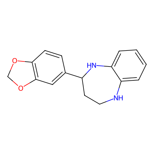 2-Benzo[1,3]dioxol-5-yl-2,3,4,5-tetrahydro-1H-benzo[b][1,4]diazepine structure