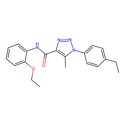 N-(2-ethoxyphenyl)-1-(4-ethylphenyl)-5-methyl-1H-1,2,3-triazole-4-carboxamide structure