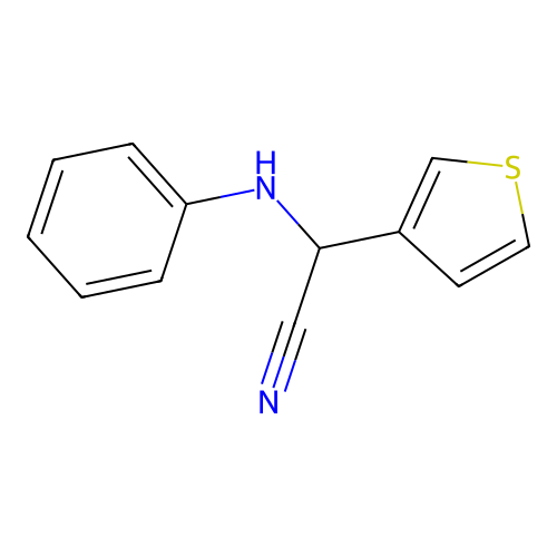 Phenylamino-thiophen-3-YL-acetonitrile structure