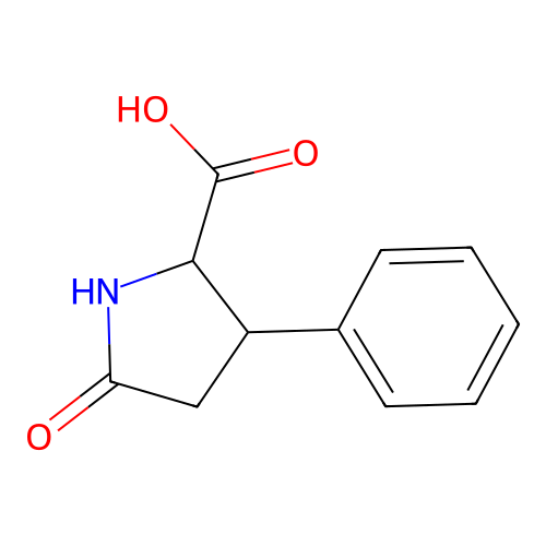 5-Oxo-3-phenylpyrrolidine-2-carboxylic acid structure