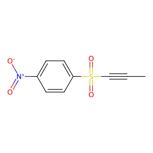 1-Nitro-4-(1-propynylsulfonyl)benzene structure