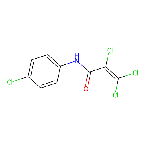2,3,3-三氯-N-(4-氯苯基)丙烯酰胺 structure