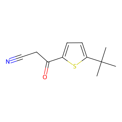 3-(5-tert-Butyl-thiophen-2-yl)-3-oxo-propionitrile structure
