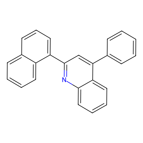 Quinoline, 2-(1-naphthalenyl)-4-phenyl- structure