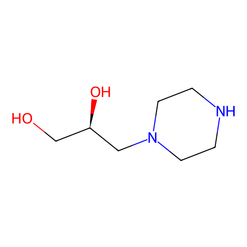 (S)-3-(Piperazin-1-YL)propane-1,2-diol structure