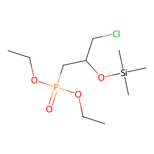 Phosphonic acid, [3-chloro-2-[(trimethylsilyl)oxy]propyl]-, diethyl ester structure