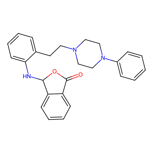 1(3H)-Isobenzofuranone, 3-((2-(2-(4-phenyl-1-piperazinyl)ethyl)phenyl)amino)- structure