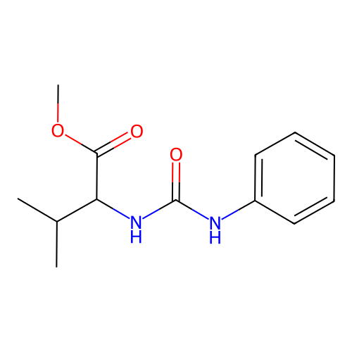 Methyl 3-methyl-2-(3-phenylureido)butanoate structure